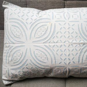 Hand Cutwork Cotton Sham